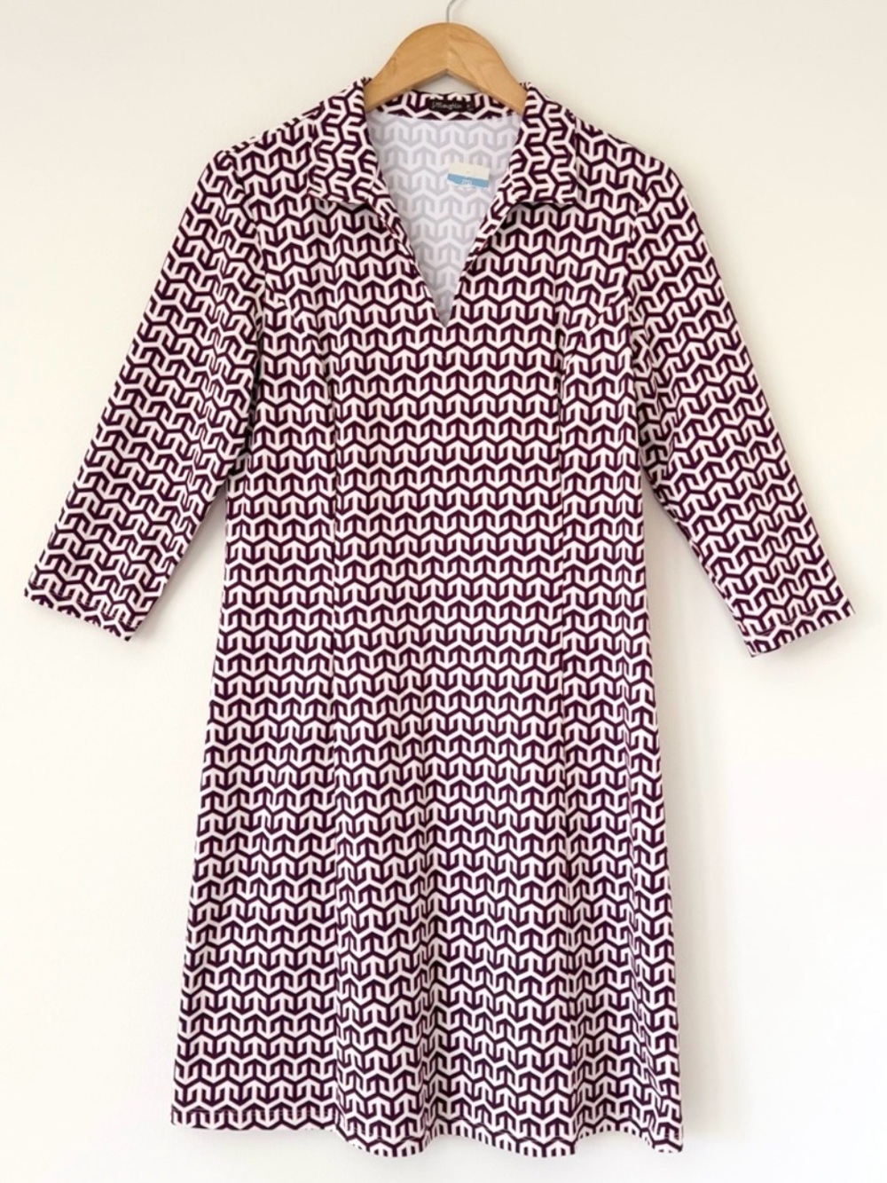 J. McLaughlin Levia Catalina Cloth Geometric Print Sheath Dress Size M, NWT